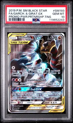 [PSA 10] Garchomp & Giratina GX SM193 Power Partnership Tins Promo POKEMON - Image 1