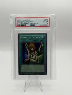 Yu-Gi-Oh! TCG Graceful Charity Super Rare SDP-040 PSA 4 - Image 1