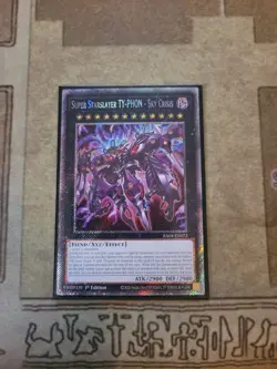 YUGIOH SUPER STARSLAYER TY-PHON SKY CRISIS RA04-EN072 PLATINUM RARE 1ST ED NM - Image 1