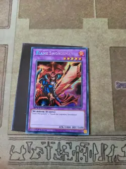 YUGIOH FLAME SWORDSMAN SBC1-ENB22 SECRET 1ST ED NM SPEED DUEL - Image 2