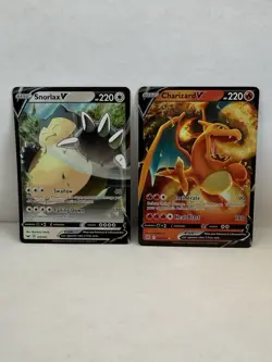 Pokemon 4 Card V Lot Charizard Snorlax Mew Shadow Rider Calyrex Scanner Value 16 - Image 5