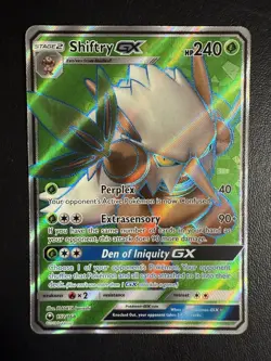 Shiftry GX 152/168 Celestial Storm NM Full Art Ultra Rare Pokemon Card - Image 1