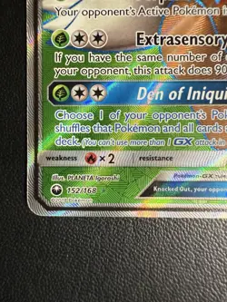 Shiftry GX 152/168 Celestial Storm NM Full Art Ultra Rare Pokemon Card - Image 5