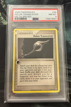HOLON TRANSCEIVER 98/113 - NON-HOLO - Delta Species - 2005 POKMEON CARD - PSA 8 - Image 1