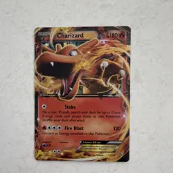 Pokemon Charizard EX 11/106 Flashfire Ultra Rare Holo 180 HP Fire Blast Card - Image 1