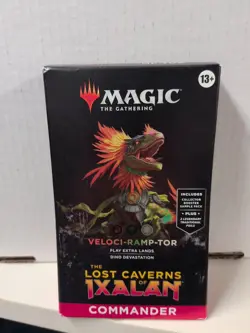 Magic The Gathering Lost Caverns of Ixalan Commander Deck Veloci-ramp-tor Dino - Image 1