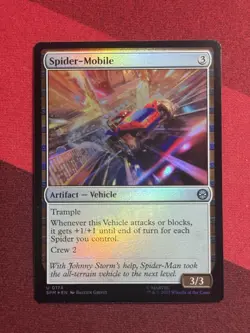 Spider-Mobile U0174 Foil MTG Marvel's Spider-Man Magic the Gathering - Image 1