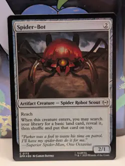 FOIL - Spider-Bot - Magic The Gathering MTG Marvel's Spider-Man 173 - NM - Image 1