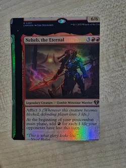 MTG Misprint Neheb, the Eternal NFC Foil Commander Legends - Image 1