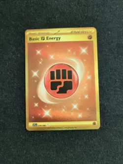 Basic Fighting Energy Gold Pokemon Scarlet & Violet Base 258/198 NM - Image 1