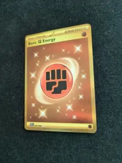 Basic Fighting Energy Gold Pokemon Scarlet & Violet Base 258/198 NM - Image 2