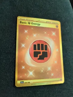 Basic Fighting Energy Gold Pokemon Scarlet & Violet Base 258/198 NM - Image 3