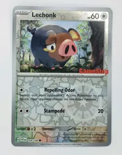 Lechonk 154/198 Gamestop Promo Scarlett Violet Base Pokemon - Image 1