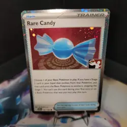 Rare Candy 191/198 Cosmos Holo Pokemon Play! Prize Pack Play Stamp SWIRL - Image 1