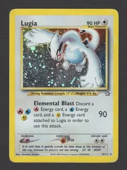 Lugia 9/111 Holo Rare - Pokemon Neo Genesis Vintage - Image 1