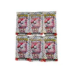 🔥🔥 6x Pokemon Scarlet & Violet 151 Booster Pack Sealed (English) 🔥🔥 - Image 1