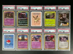 Pokemon TCG PSA Mix Lot of 10 Slabs Total - Image 1
