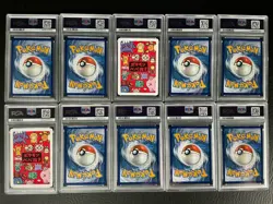 Pokemon TCG PSA Mix Lot of 10 Slabs Total - Image 2
