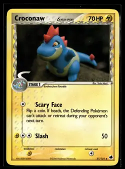 Pokemon TCG Dragon Frontiers #27/101 Croconaw (Delta Species) - Image 1