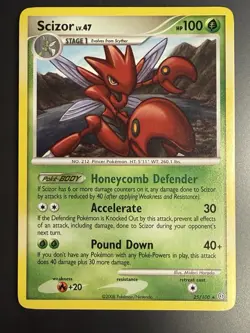 Scizor 25/100 Stormfront Diamond & Pearl Pokemon TCG Rare Regular NM Excellent - Image 1