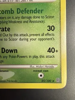 Scizor 25/100 Stormfront Diamond & Pearl Pokemon TCG Rare Regular NM Excellent - Image 4