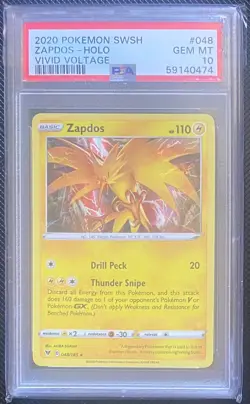 Pokemon Zapdos Holo, Reverse Holo & Japanese PSA 10 - Image 1