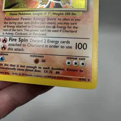 Pokemon TCG Charizard Base Set 4/102 Holo Rare LP-MP (Pics) - Image 5