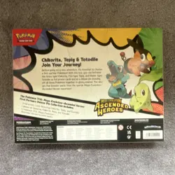Pokemon Mega Evolution Ascended Heroes Deluxe Pin Box Chikorita Tepig - Image 2