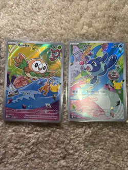 Rowlet Litten Popplio MEP 043 044 045 Pokemon 30th Anniversary First Partner Set - Image 3