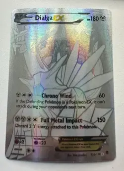 Pokemon XY Dialga EX Secret Rare 122/119 Full Art Holo Phantom Forces - Image 1