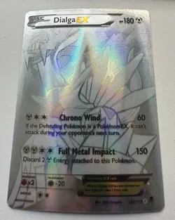 Pokemon XY Dialga EX Secret Rare 122/119 Full Art Holo Phantom Forces - Image 4