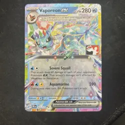 Pokemon TCG Vaporeon EX Series 7 Play Pokemon Prize Pack 023/131 - Image 1