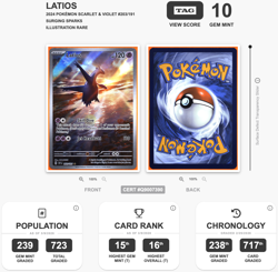 Pokemon TCG - SV8 Surging Sparks - Illustration Rare Latios 203/191 - TAG 10 - Image 3