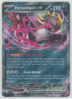 Fezandipiti ex 2024 Pokemon SVI Shrouded Fable Double Rare #038/064 - Image 1