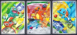 Pokemon TCG First Partner Illustration Collection Series 1 Kanto GEN 1 Starters - Image 1