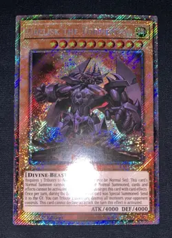 Yugioh Obelisk the Tormentor (Alt Art) RA03-EN230 Platinum Secret Rare w/Track - Image 3