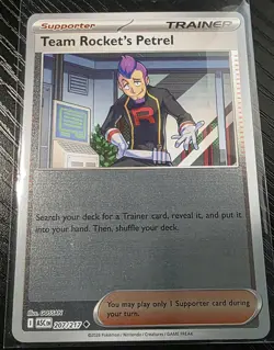 Pokemon Team Rocket's Petrel 207/217 reverse holo Ascended Heroes trainer card - Image 1