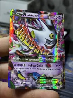 M Gengar EX XY166 Black Star Promo 2016 SHINY Holo Rare Pokemon Card TCG - Image 4