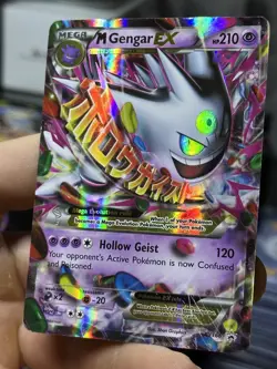 M Gengar EX XY166 Black Star Promo 2016 SHINY Holo Rare Pokemon Card TCG - Image 5