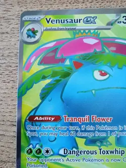 Pokemon Venusaur EX TCG Scarlet & Violet Holo Card 182/165 | NM - Image 2