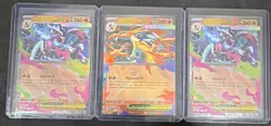 Pokemon Mega Charizard X GX Mega Charizard Y GX Holo Card Lot 3x English - Image 1