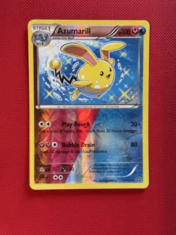 Azumarill 77/114 XY Steam Siege Reverse Holo NM Pokemon Card English - Image 1
