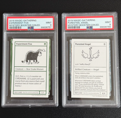 2 x PSA 9 - Magic the Gathering MTG - 2019 Experiment Five and Puresteel Angel - Image 1