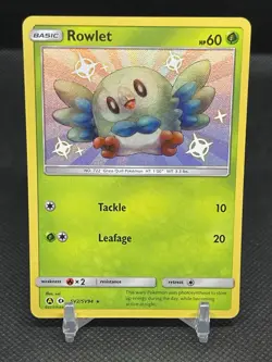 Rowlet SV2/SV94 Hidden Fates Baby Shiny Rare Pokemon TCG NM/MINT 370 - Image 1