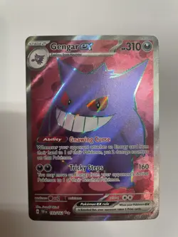Pokemon Gengar ex Ultra Rare Full Art Holo SV05 Temporal Forces 193/162 Card - Image 1