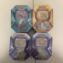 Pokemon Triple Whammy Tins Lot of 4 Factory Sealed - Image 1