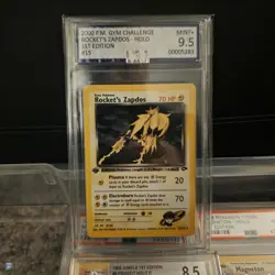 Pokemon Rocket's Zapdos Gym Challenge 1st Edition 15/132 Holo Rare 2000 AGS 9.5 - Image 1