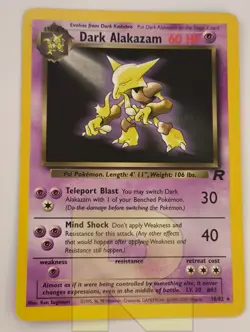 Dark Alakazam ® Rocket 18/82 ® Rara No Holo ® Pokemon ® Inglese ® EX+ - Image 1