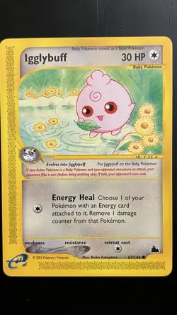 Igglybuff 67/144 NM Skyridge Regular Pokemon TCG - Image 1
