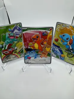 Pokemon TCG First Partner Illustration Collection Series 1 Kanto GEN 1 Starters - Image 1